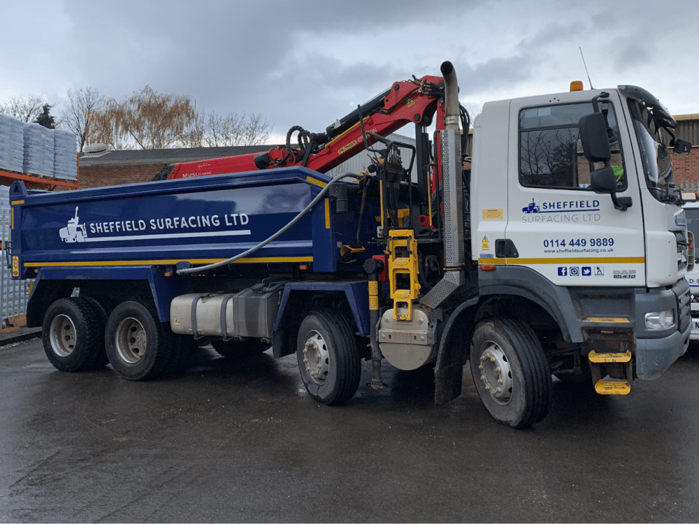 Sheffield Surfacing Road Surfacing Grab Lorry